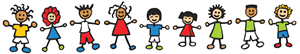 line of kids clip art